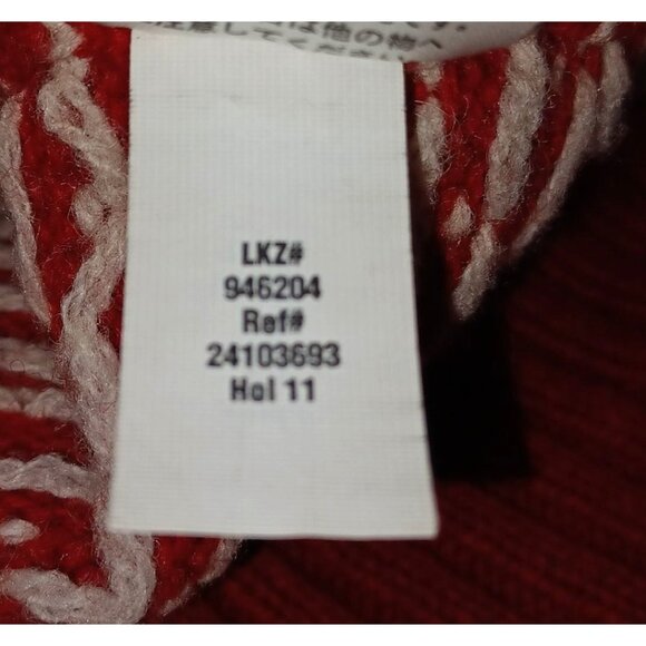 Eddie Bauer Holiday Nordic Fair Isle Birdseye Sweater Womens M Wool Blend Cozy - Picture 3 of 8